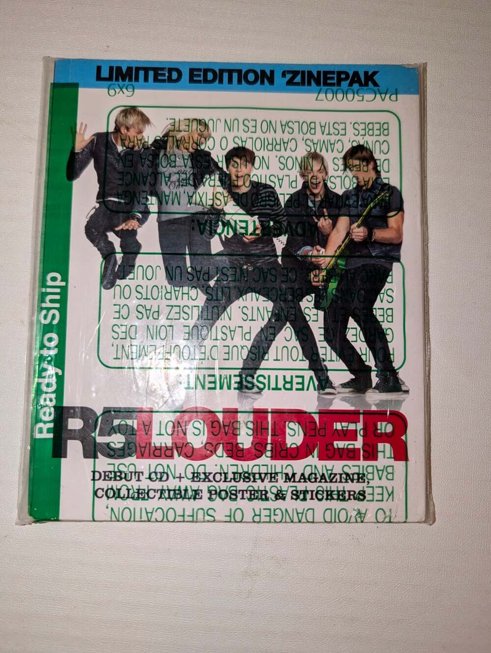 R5 Louder JUSTICE 'ZinePak CD + 64-Page Magazine POSTER Stickers ROSS LYNCH 0514